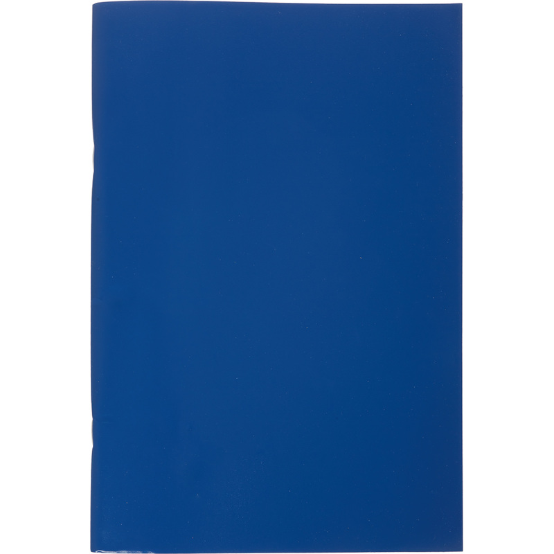 Изображение товара Тетрадь общая А4 96 листов в клетку на скрепке с синей обложкой