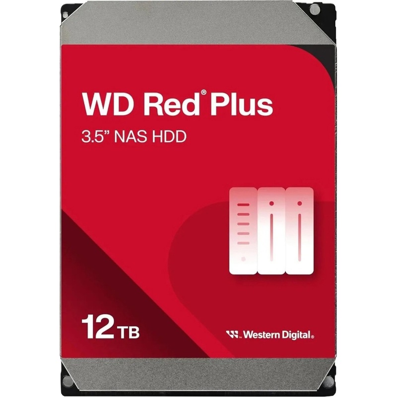 Изображение товара Жесткий диск Western Digital Red Plus 12 ТБ (WD120EFGX)