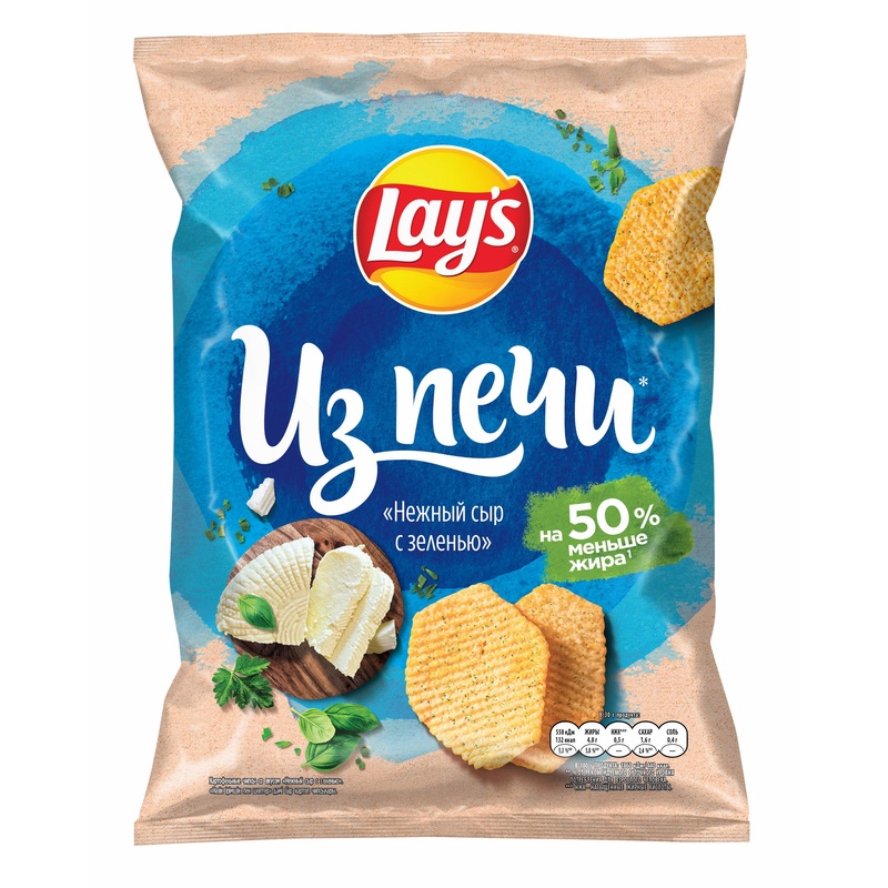 Изображение товара Чипсы картофельные Lay's нежный сыр с зеленью 85 г