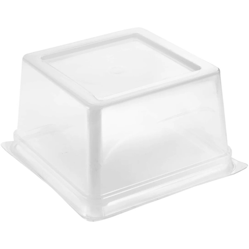 Изображение товара Крышка для контейнера Протэк ПР-Т-138К прозрачная 138х138х95 мм (300 штук в упаковке)
