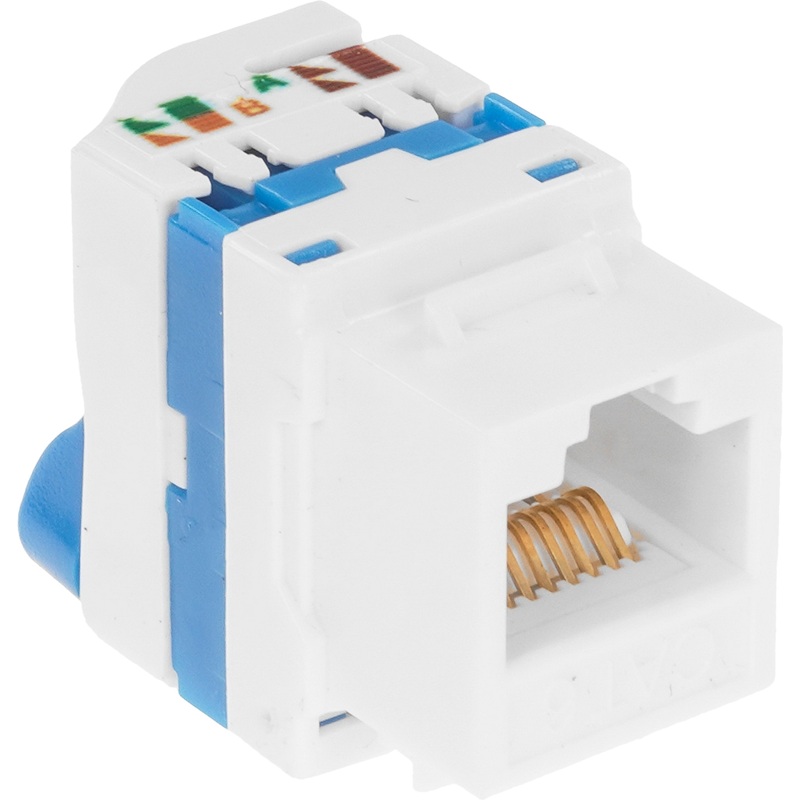 Изображение товара Модуль Lanmaster LAN-TK45U6/180-WH RJ-45 для сети белый