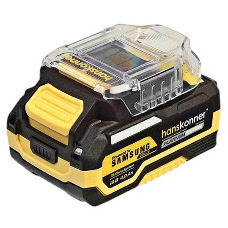 Изображение товара Аккумулятор Hanskonner (18 В, 4 Ач, Li-ion, HBP2004PRO)