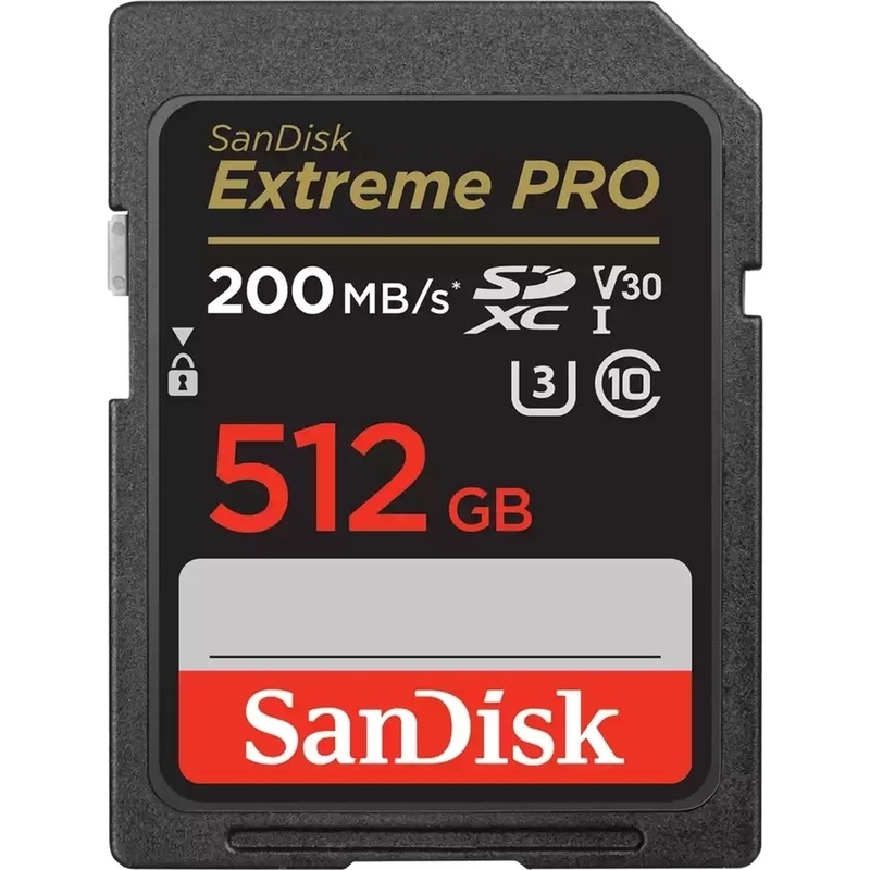Изображение товара Карта памяти 512 ГБ SDXC SanDisk Extreme Pro UHS-I U3 V30