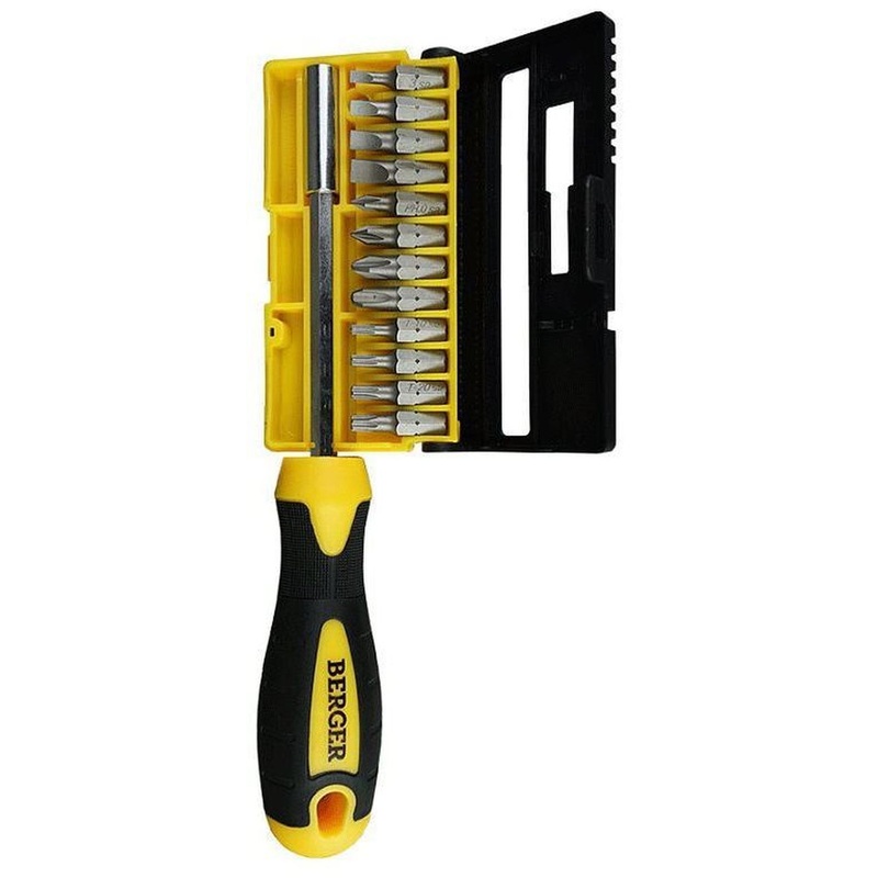 Изображение товара Отвертка Berger с набором бит (13 предметов, BG1072)