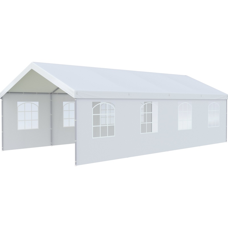 Изображение товара Тент садовый Green Glade 1093 (белый, 4000х8000х3200 мм)