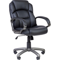 Кресло для руководителя Easy Chair 681 TPU чёрное (экокожа,  пластик)