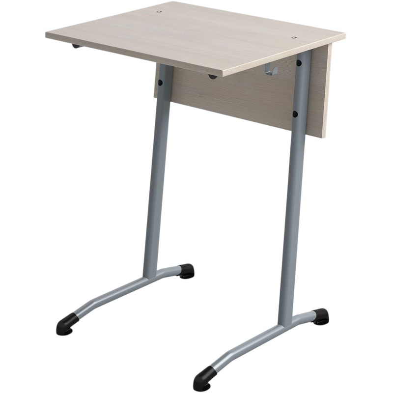 Изображение товара Парта одноместная Гармония шамони светлый/серая для учебных заведений 760 мм