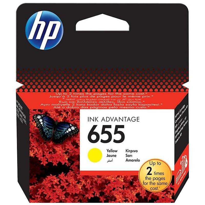 Изображение товара Уценка. Картридж струйный HP 655 CZ112AE желтый оригинальный. уц_тех