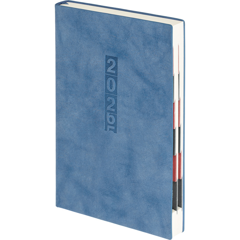 Изображение товара Ежедневник 2026 года Escalada искусственная кожа А5 176 листов голубой