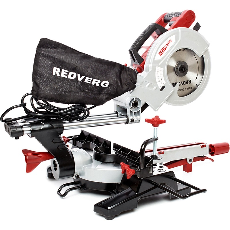 Изображение товара Пила торцовочная Redverg RD-MS210-1300S бытовая мощность 1500 Вт 210 мм