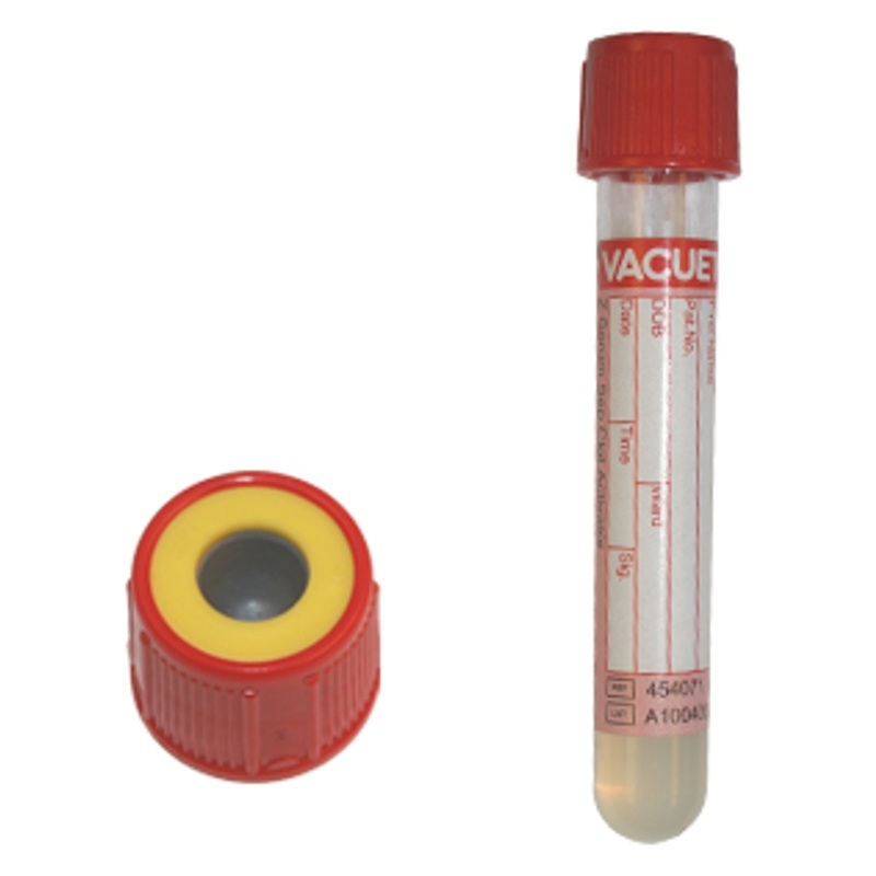 Изображение товара Вакуумные пробирки Vacuette 5 мл с активатором свертывания и гелем 50 шт