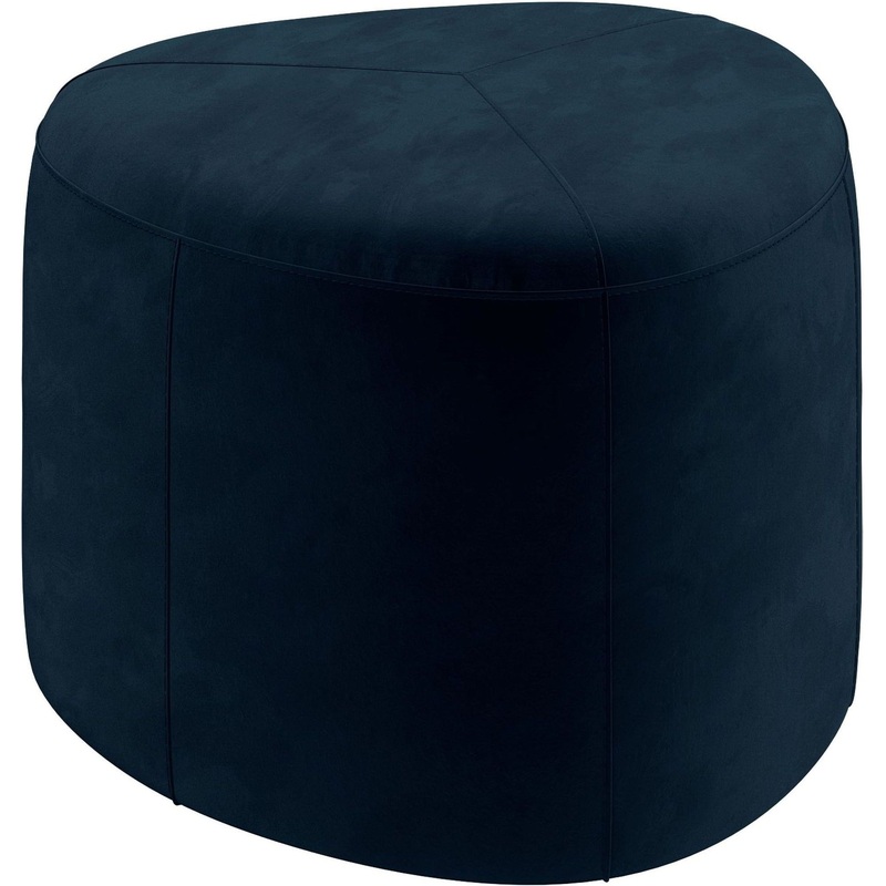 Изображение товара Пуф Софти СФ-57 синий (велюр, 530x530x415 мм)