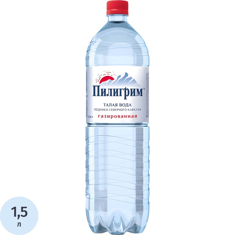 Изображение товара Минеральная вода Пилигрим столовая слабогазированная 1.5 л пластиковая бутылка