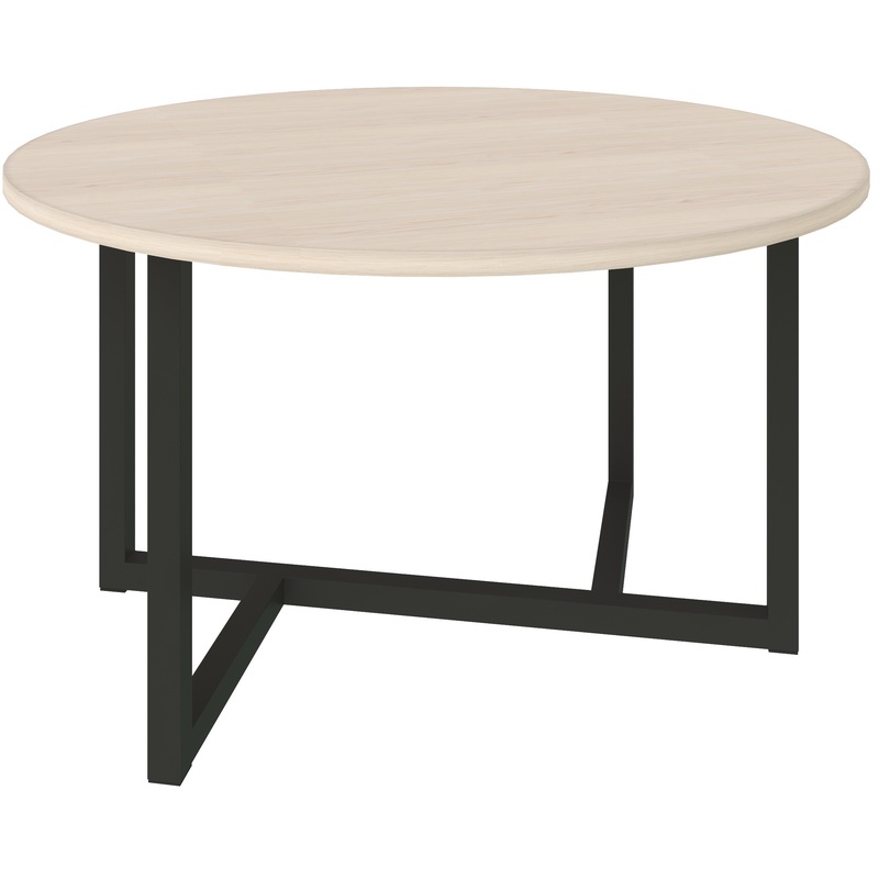 Изображение товара Стол журнальный Триада-11 Д выбеленный дуб черный 730х730х425 мм