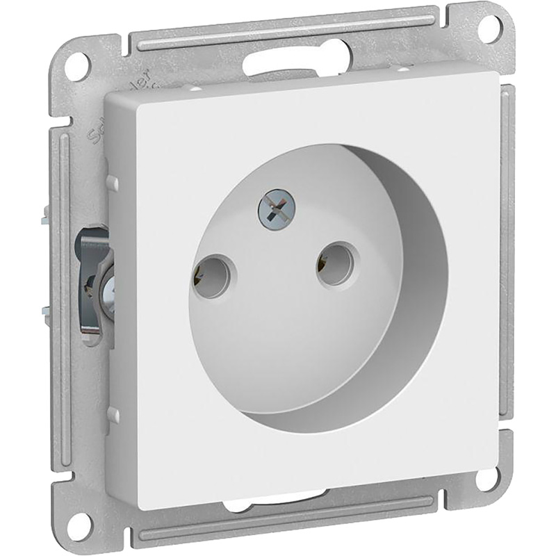 Изображение товара Розетка Systeme Electric AtlasDesign 16А IP20 белая скрытая монтаж без заземления