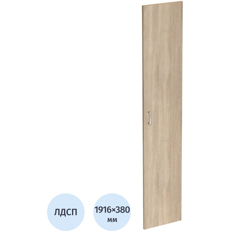 Изображение товара Дверь мебельная высокая Комус Мебель Easy One дуб сонома 1916x380 мм из ЛДСП