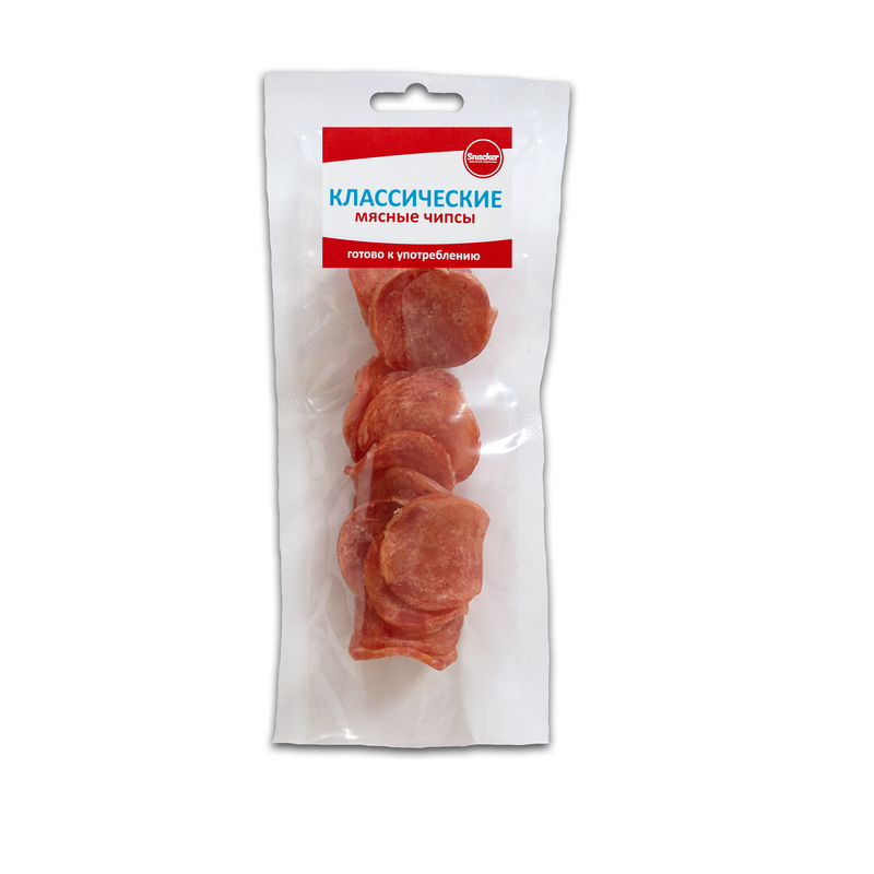 Изображение товара Мясные чипсы Snacker классические 50 г вкусная закуска из мяса