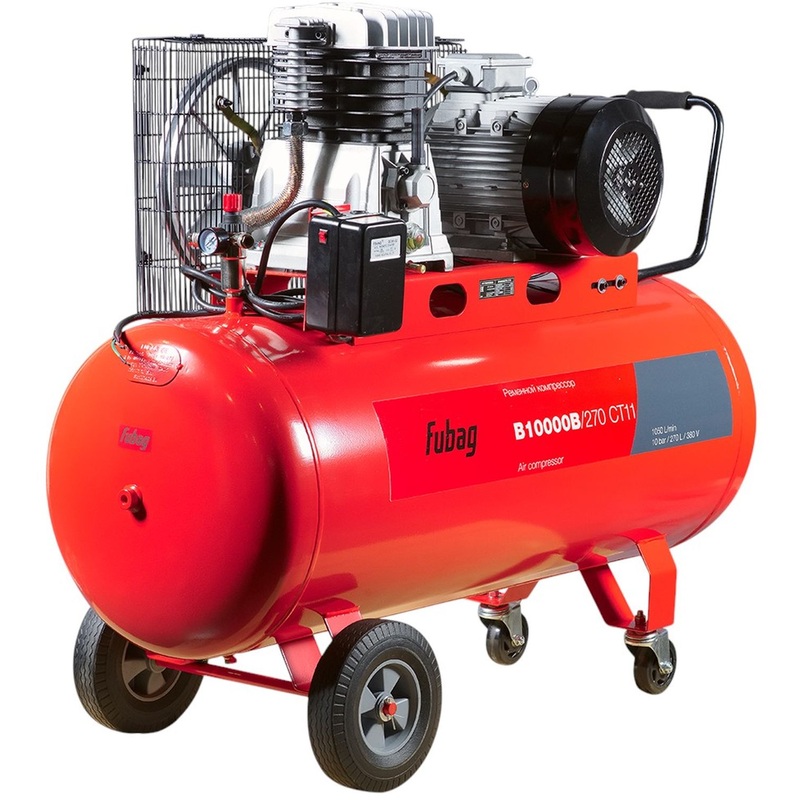Изображение товара Компрессор Fubag B10000B/270СТ11 мощный двухцилиндровый 1050 л/мин