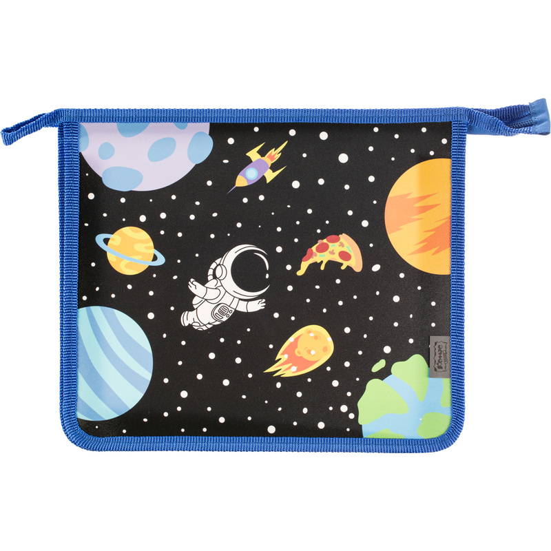 Изображение товара Папка для тетрадей Комус Класс Space time А5 пластик на молнии