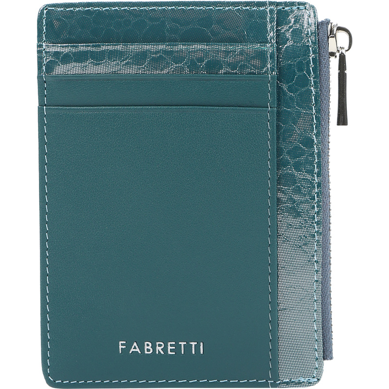 Изображение товара Визитница карманная Fabretti натуральная кожа на 10 визиток изумрудная