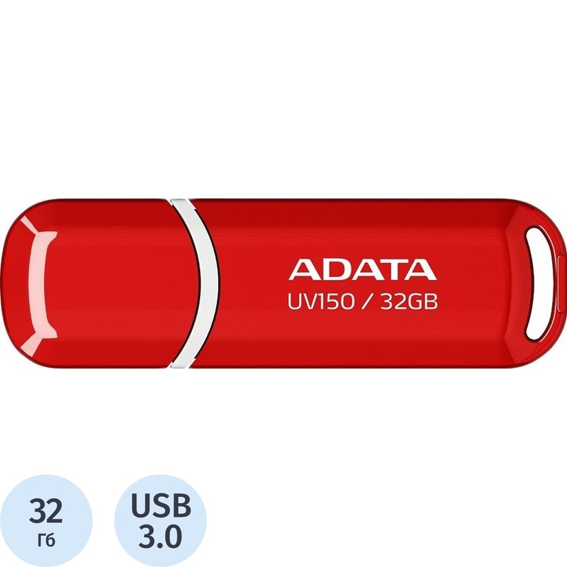Изображение товара Флешка USB 3.0 32 ГБ ADATA UV150 (AUV150-32G-RRD)