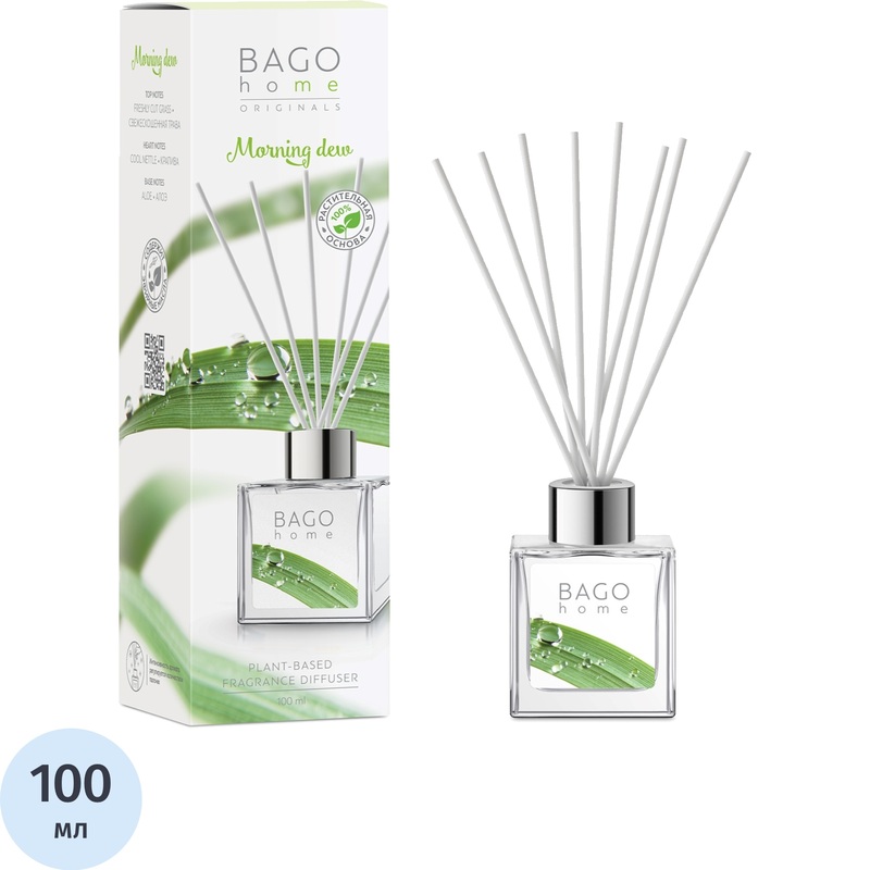 Изображение товара Аромадиффузор Bago home Утренняя роса 100 мл свежие травяные нотки