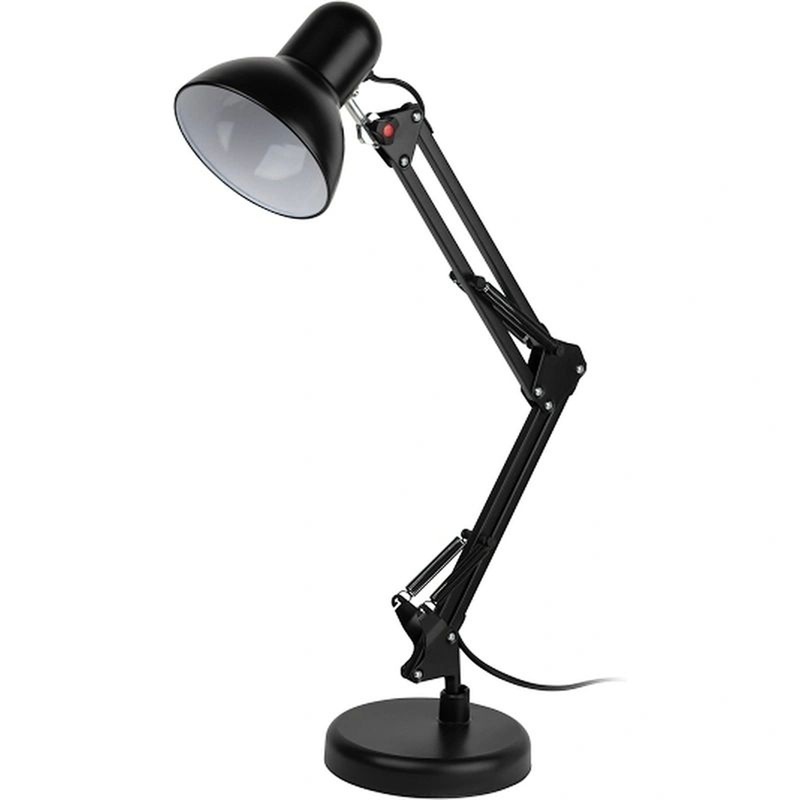 Изображение товара Настольный светильник Эра N-214-E27-40W-BK черный современный с регулировкой угла наклона