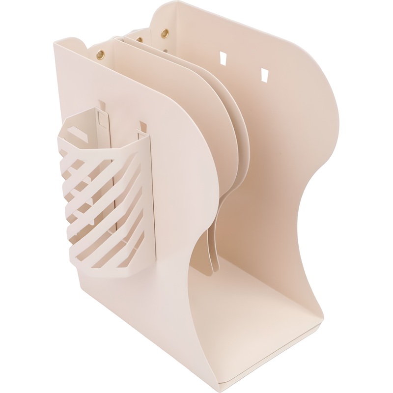 Изображение товара Подставка для книг Комус Класс металлическая бежевая - удобная и прочная