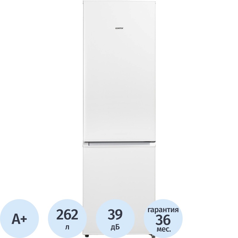 Изображение товара Холодильник двухкамерный Centek CT-1714 белый