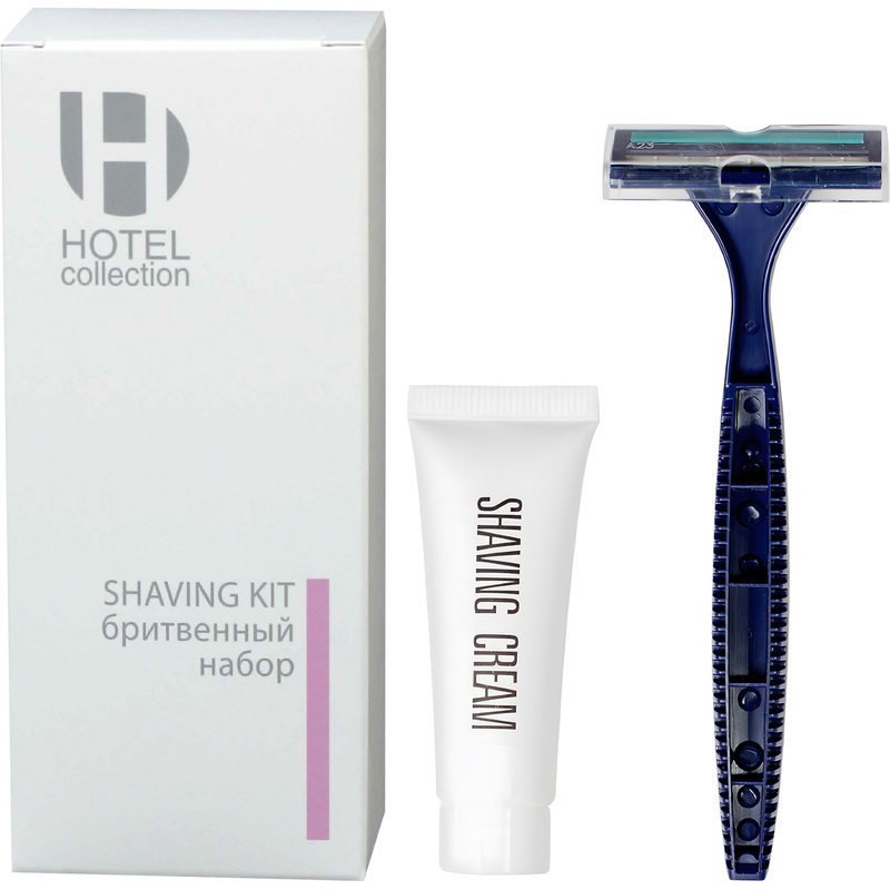 Изображение товара Набор бритвенный Luscan Hotel collection с кремом для бритья, 200 штук