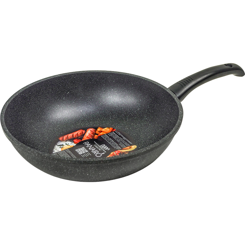 Изображение товара Сковорода-вок Panairo Gordalia 28 см с антипригарным покрытием