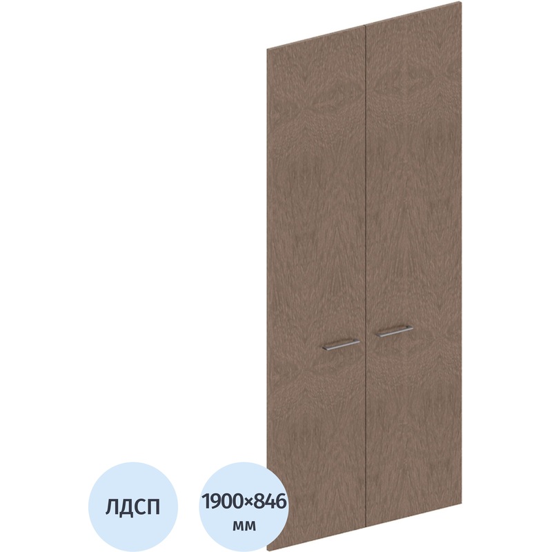 Изображение товара Двери высокие Xten ЛДСП (дуб сонома, 846х1900 мм, 2 штуки)
