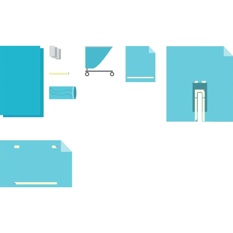 Изображение товара Комплект одноразового белья Гекса КБО-07 хирургический стерильный (8 предметов)