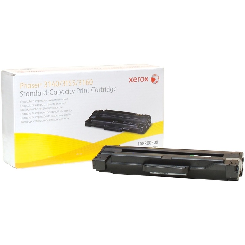 Изображение товара Лазерный картридж Xerox 108R00908 черный оригинальный для Phaser 3140 3160 3155 3160N