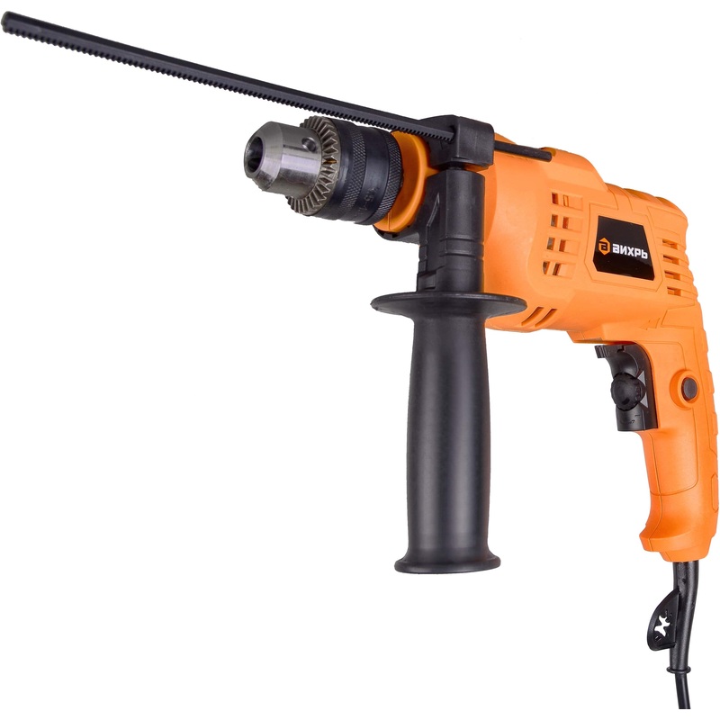 Изображение товара Ударная дрель ВИХРЬ ДУ-500 мощность 500 Вт регулируемый режим реверс