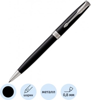 Уценка. Ручка шариковая Parker Sonnet CT цвет чернил черный, цвет  корпуса черный  (артикул производителя 1931524)
