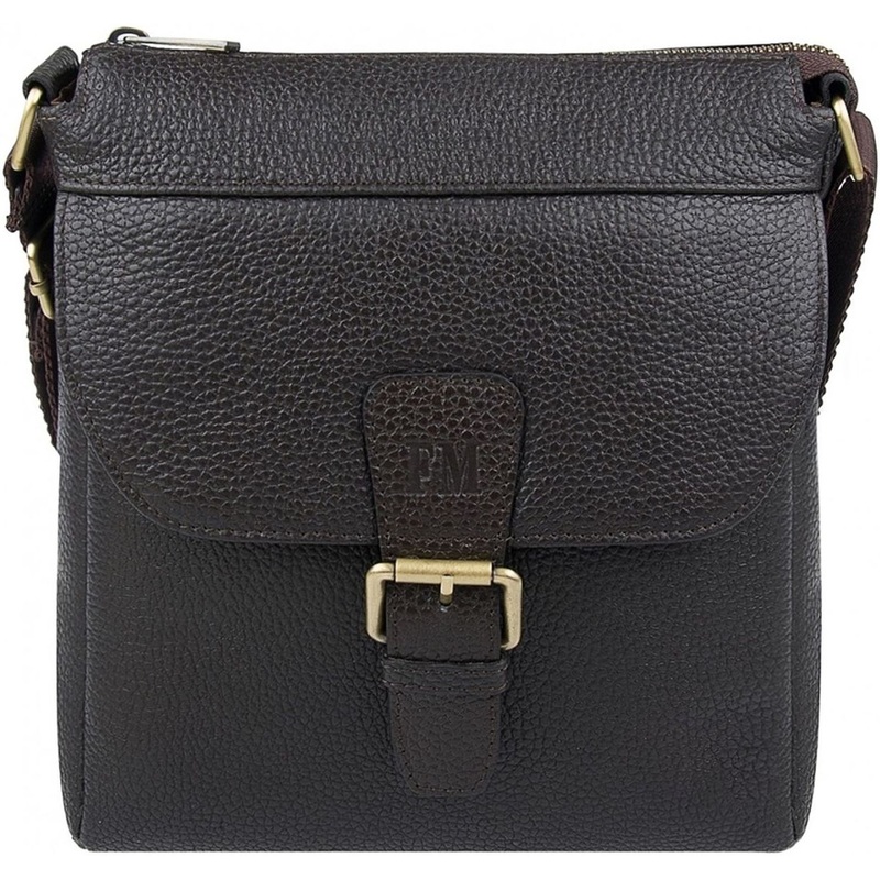 Изображение товара Сумка мужская повседневная Franchesco Mariscotti коричневая (2-857кFM1)