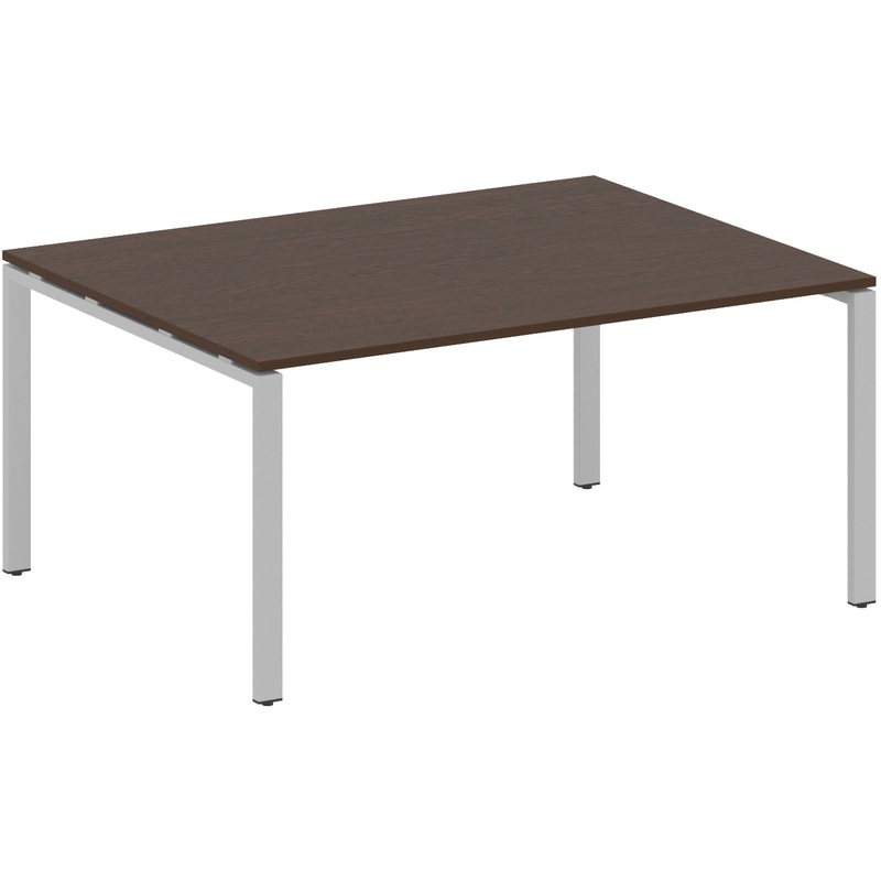 Изображение товара Стол для переговоров Metal System Style БП.ПРГ-1.4 венге цаво серый 1600x1235 мм