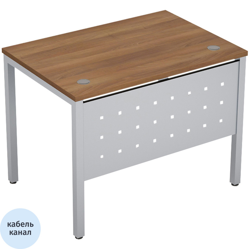 Изображение товара Стол прямой Avance 6МК.007 шамони тёмный/алюминий матовый