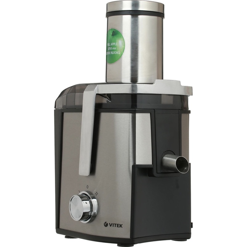 Изображение товара Центробежная соковыжималка Vitek VT-3667 мощностью 1500 Вт с двумя скоростями и автоматическим выбр