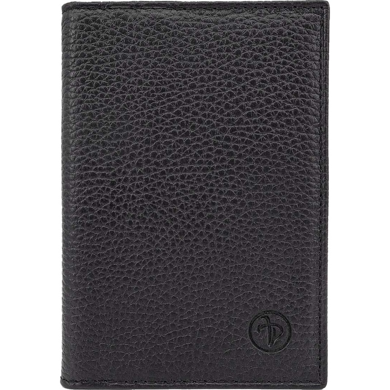 Изображение товара Обложка для паспорта и автодокументов Pellecon из натуральной кожи чёрная