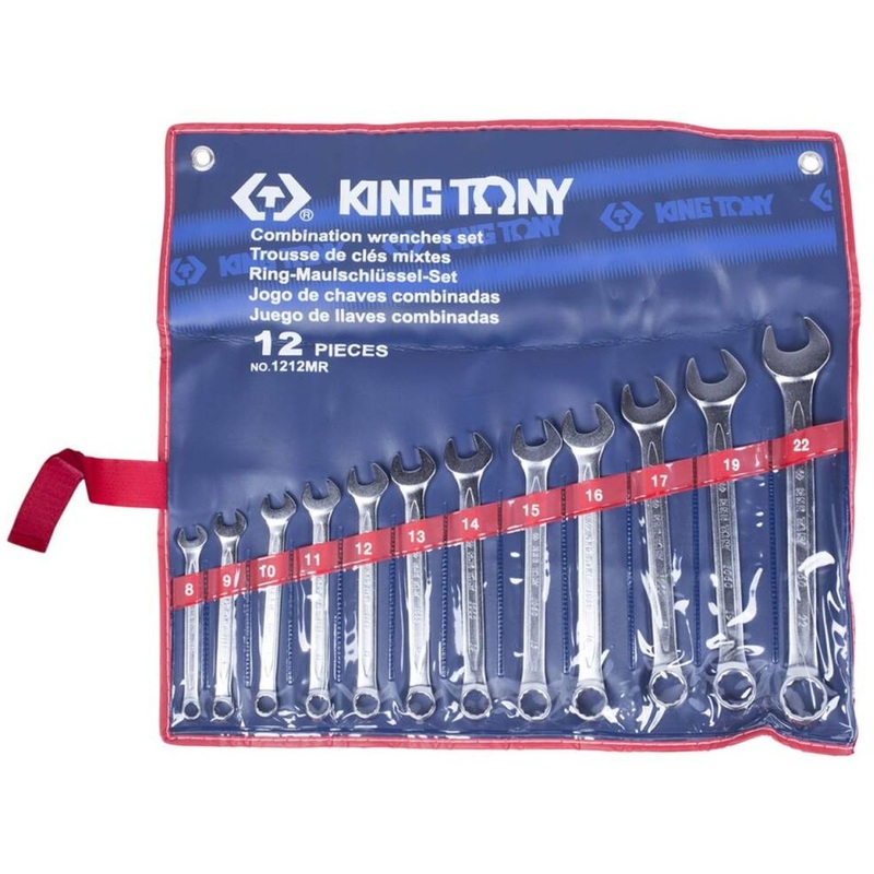 Изображение товара Набор комбинированных ключей King Tony 8-22 мм 12 предметов