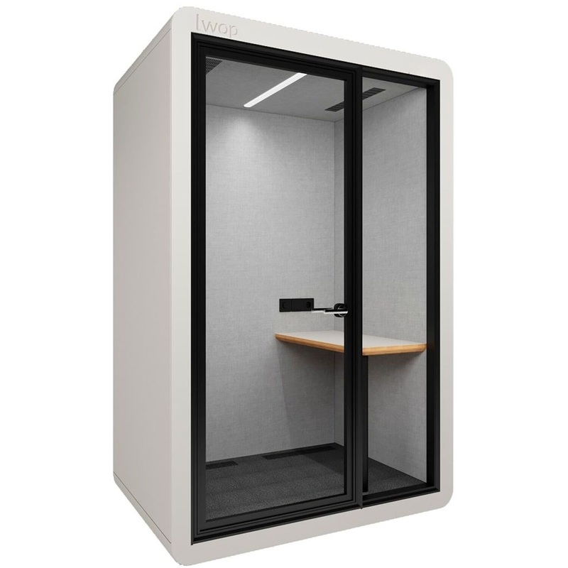 Изображение товара Кабина акустическая Lwop One Work (белый/черный, 1500х1000х2364 мм)