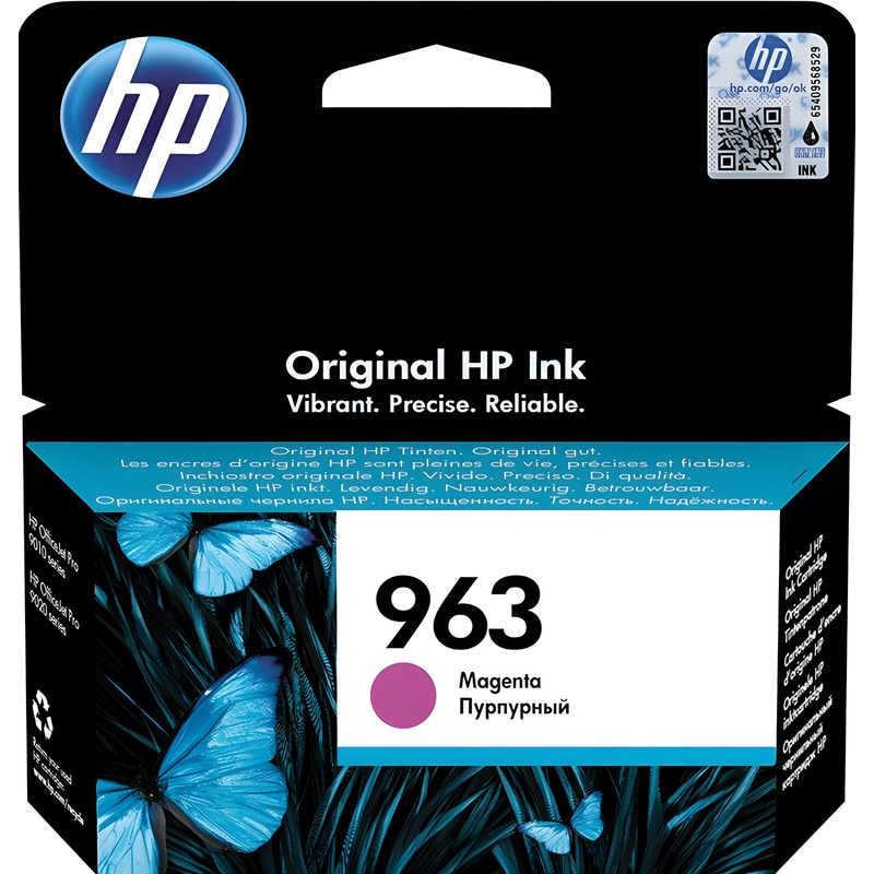 Изображение товара Оригинальный пурпурный струйный картридж HP 963 3JA24AE для офисных принтеров