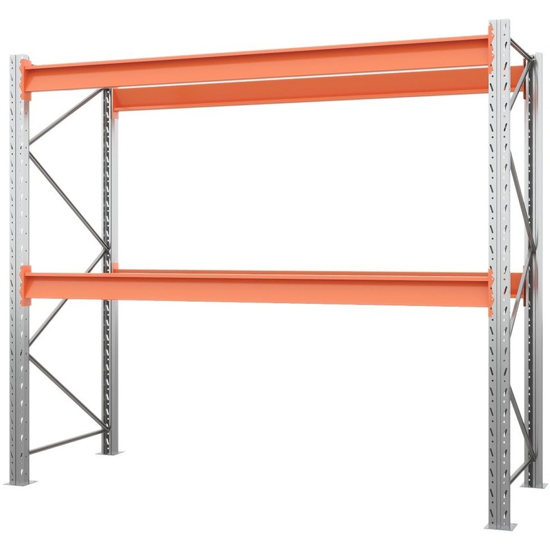 Изображение товара Стеллаж паллетный фронтальный 96-252711200 (серый/оранжевый, 2700х1100х2500 мм)