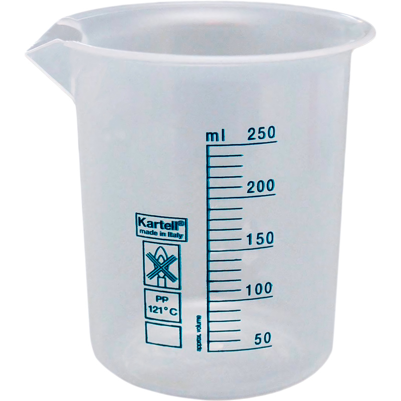 Изображение товара Мерный стакан из полипропилена 250 мл комплект 16 шт