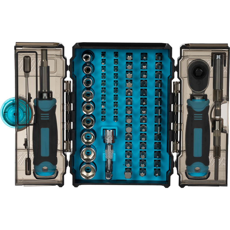 Изображение товара Набор отвёрток реверсивных TOPFORT с 78 предметами