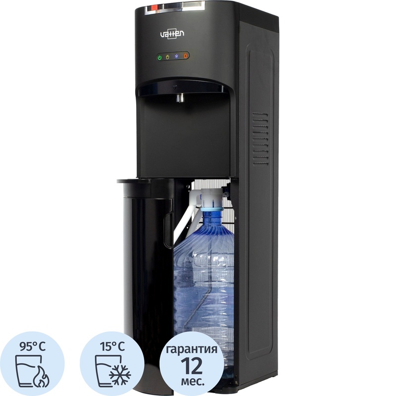 Изображение товара Кулер для воды Vatten L04NE черный с нагревом и охлаждением