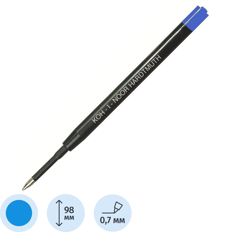Изображение товара Стержень шариковый Koh-I-Noor 4441E01002KSRU 98мм синего цвета