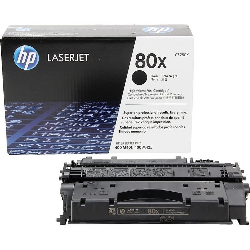 Изображение товара Картридж лазерный HP 80X CF280X черный оригинальный повышенной емкости